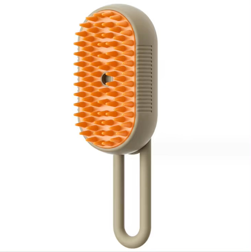 Pet Electric Spray Comb for Cats and Dogs - Hair Removal and Massage Brush with One-Key Spray Function